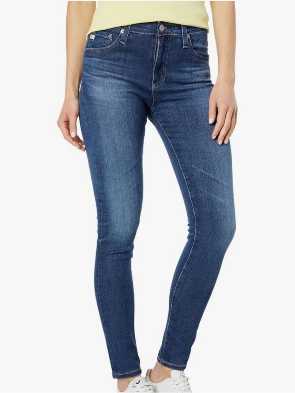 Ag Adriano Goldschmied Slim High-Rise Skinny Jeans in Indigo Blue